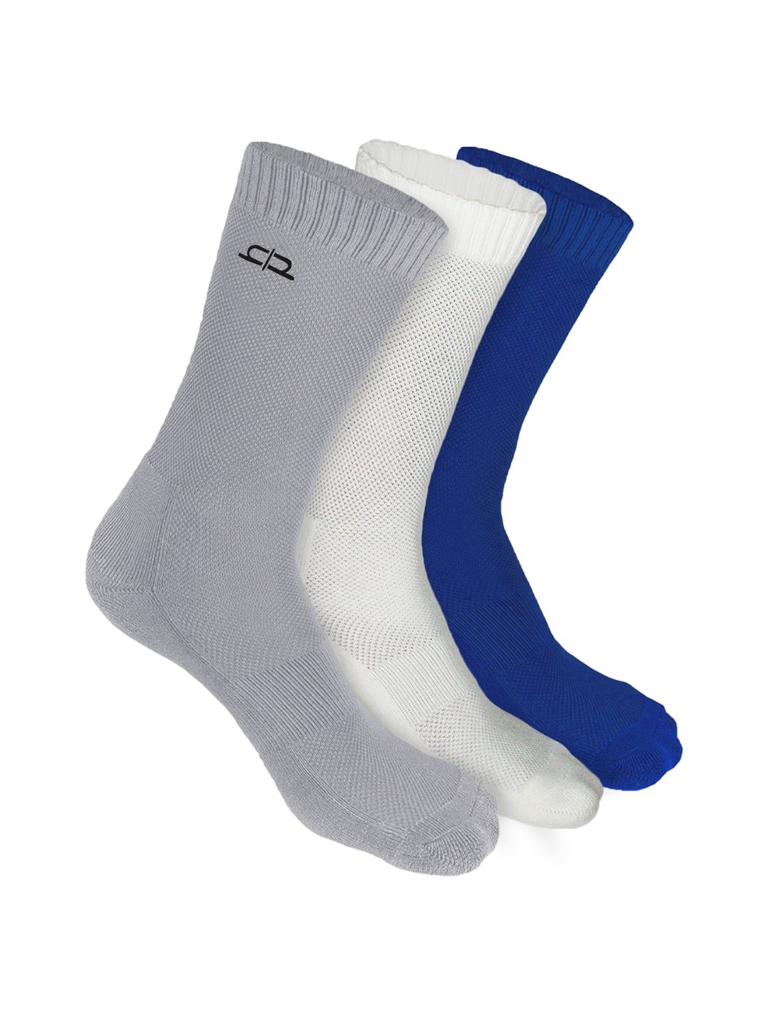 

Heelium Men Pack of 3 Bamboo Super Soft & Odour-Free Breathable Crew-Length Socks, Blue