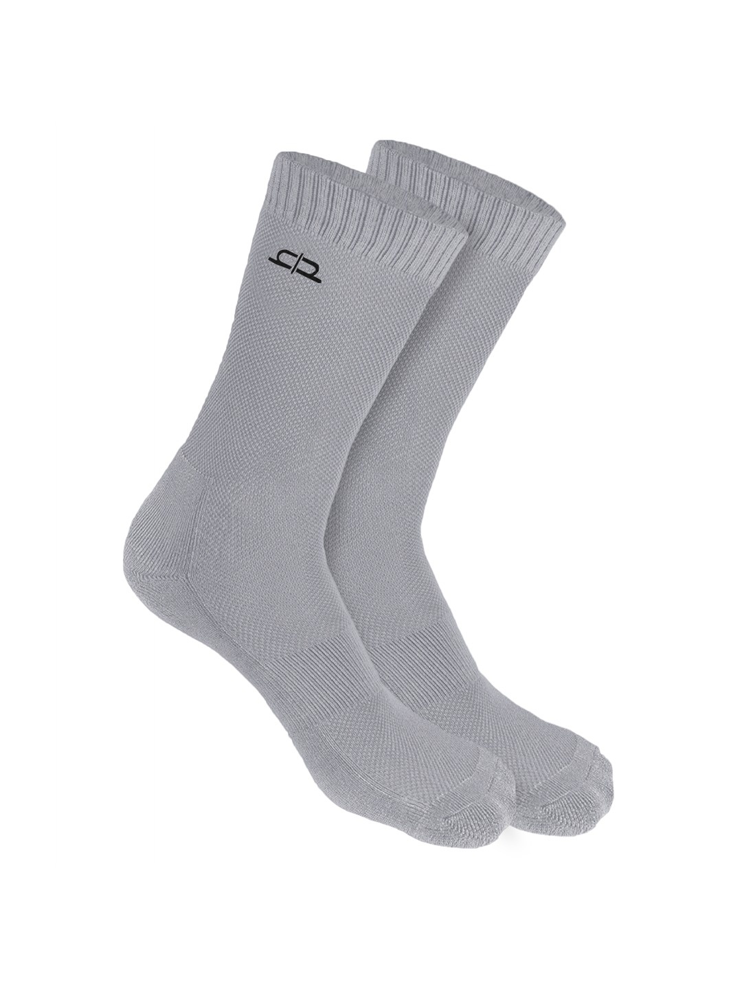 

Heelium Men Pack of 2 Bamboo Super Soft & Odour-Free Breathable Crew-Length Socks, Grey
