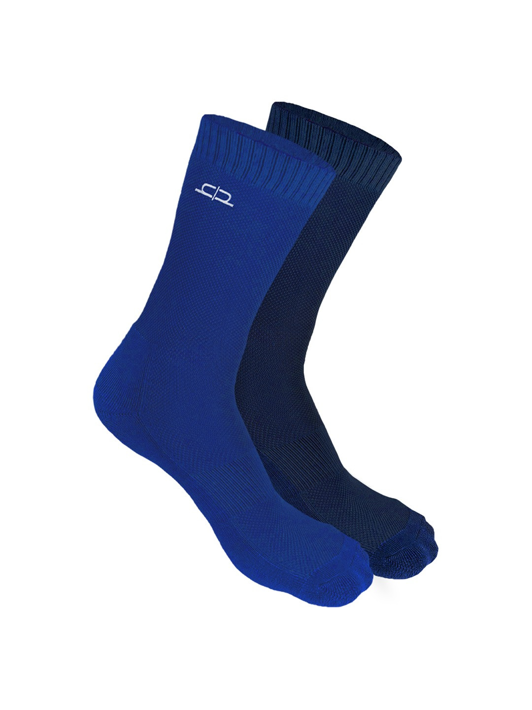 

Heelium Men Pack of 2 Bamboo Super Soft & Odour-Free Breathable Crew-Length Socks, Blue