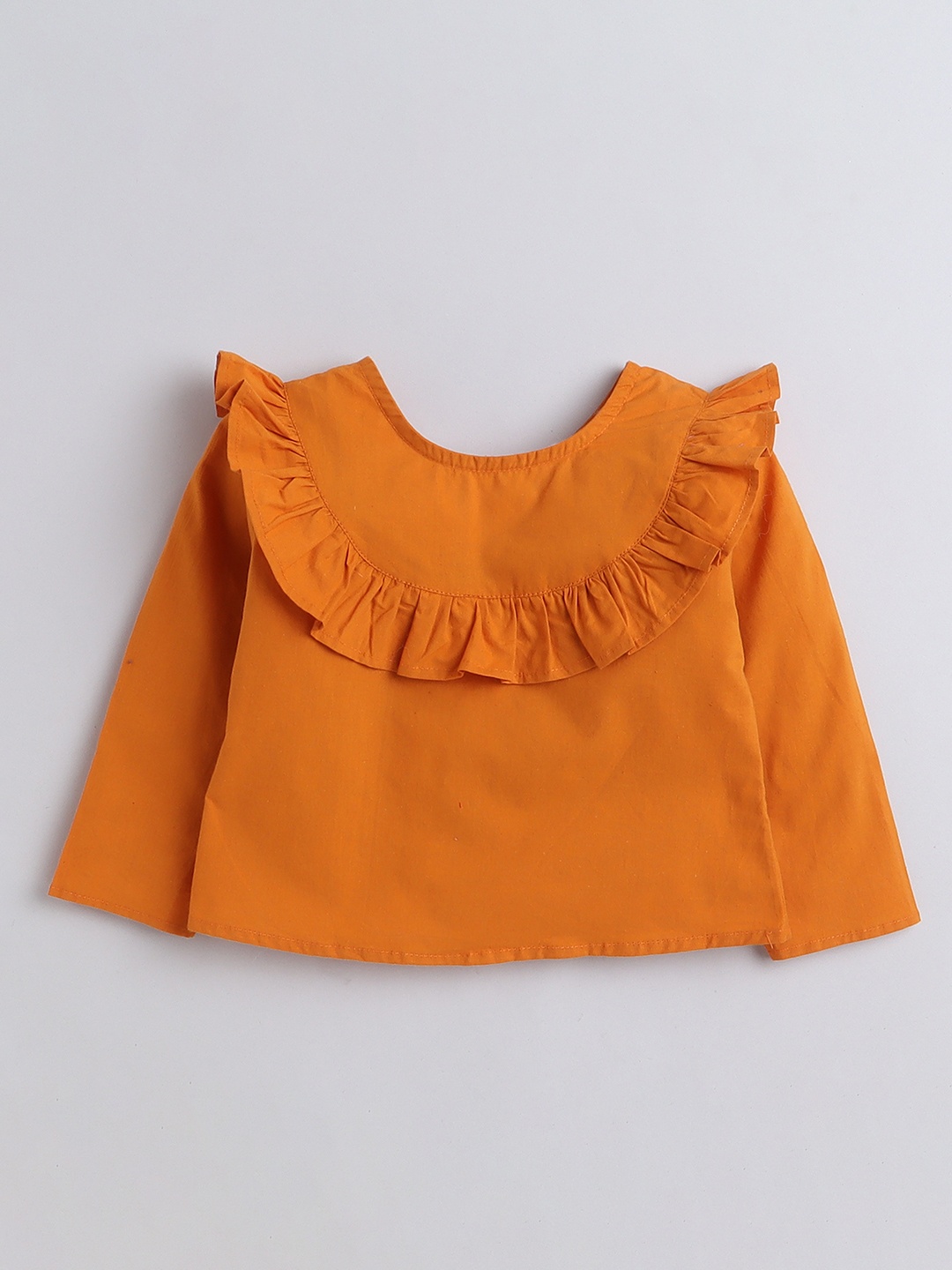 

AWW HUNNIE Ruffles Pure Cotton Top, Mustard