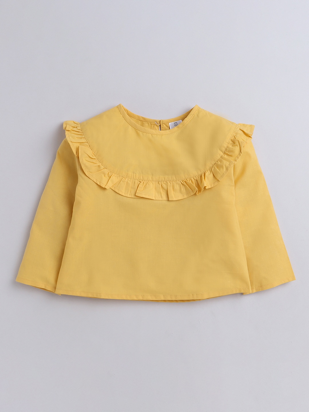 

AWW HUNNIE Ruffles Pure Cotton Top, Yellow