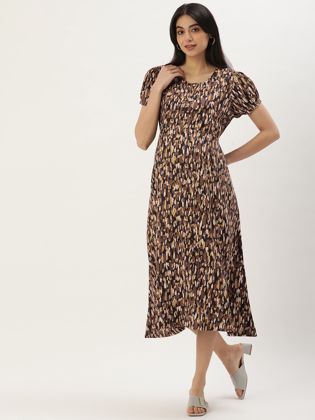 

Nejo Maternity A-Line Midi Dress, Green