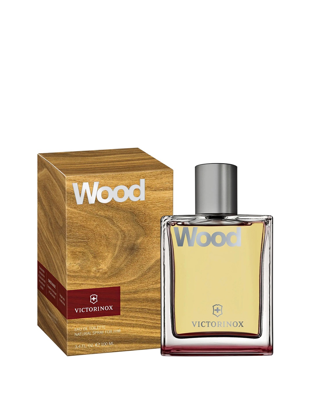 

Victorinox Men Wood Eau De Toilette Natural Spray - 100 ml, Transparent