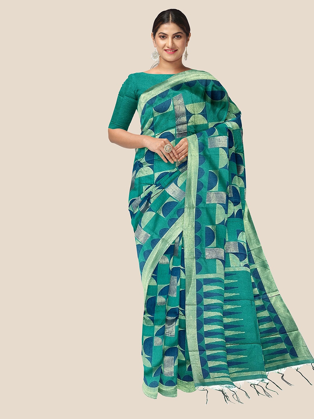 

The Chennai Silks Chanderi Saree, Blue