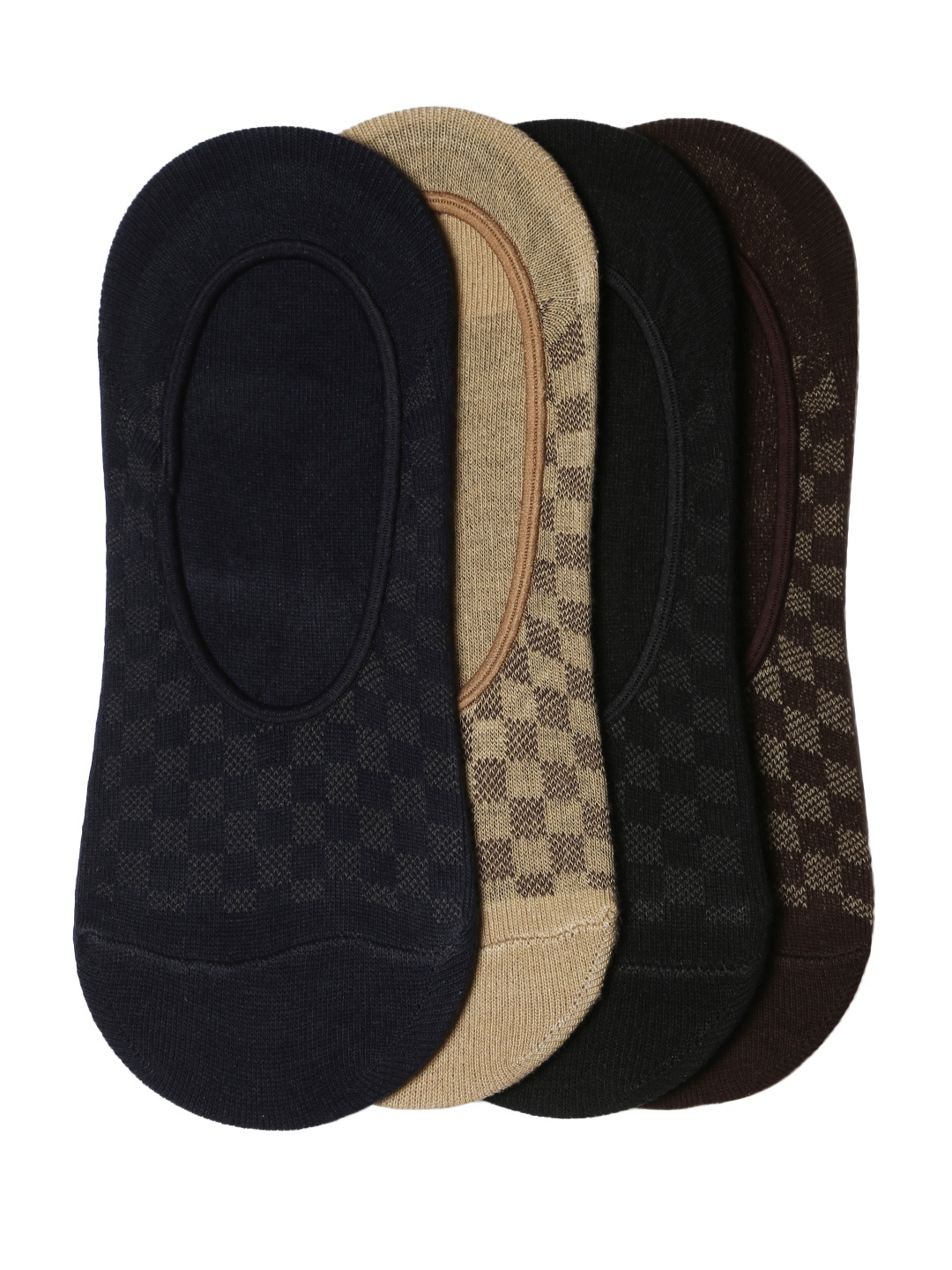 

Mast & Harbour Men Pack of 4 Shoeliners, Navy blue