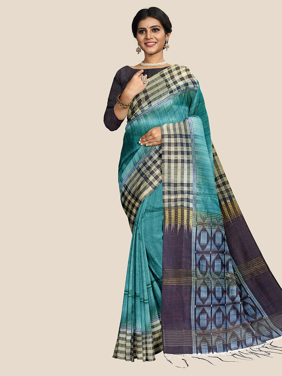 

The Chennai Silks Pure Cotton Saree, Blue