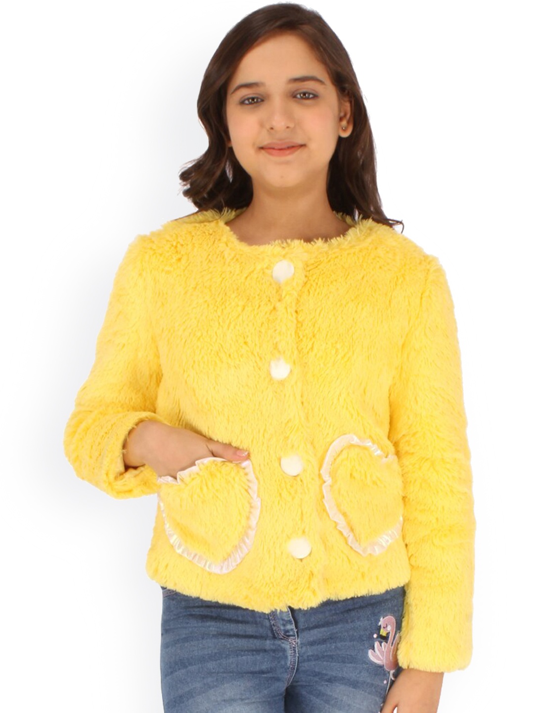 

CUTECUMBER Girls Tailored Jacket, Yellow