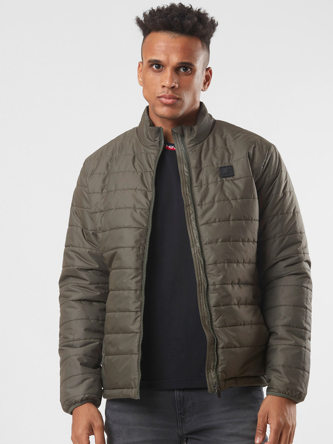 

STARTER Men Padded Jacket, Olive