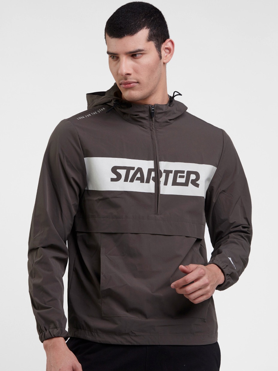 

STARTER Men Typography Outdoor Sporty Jacket, Grey
