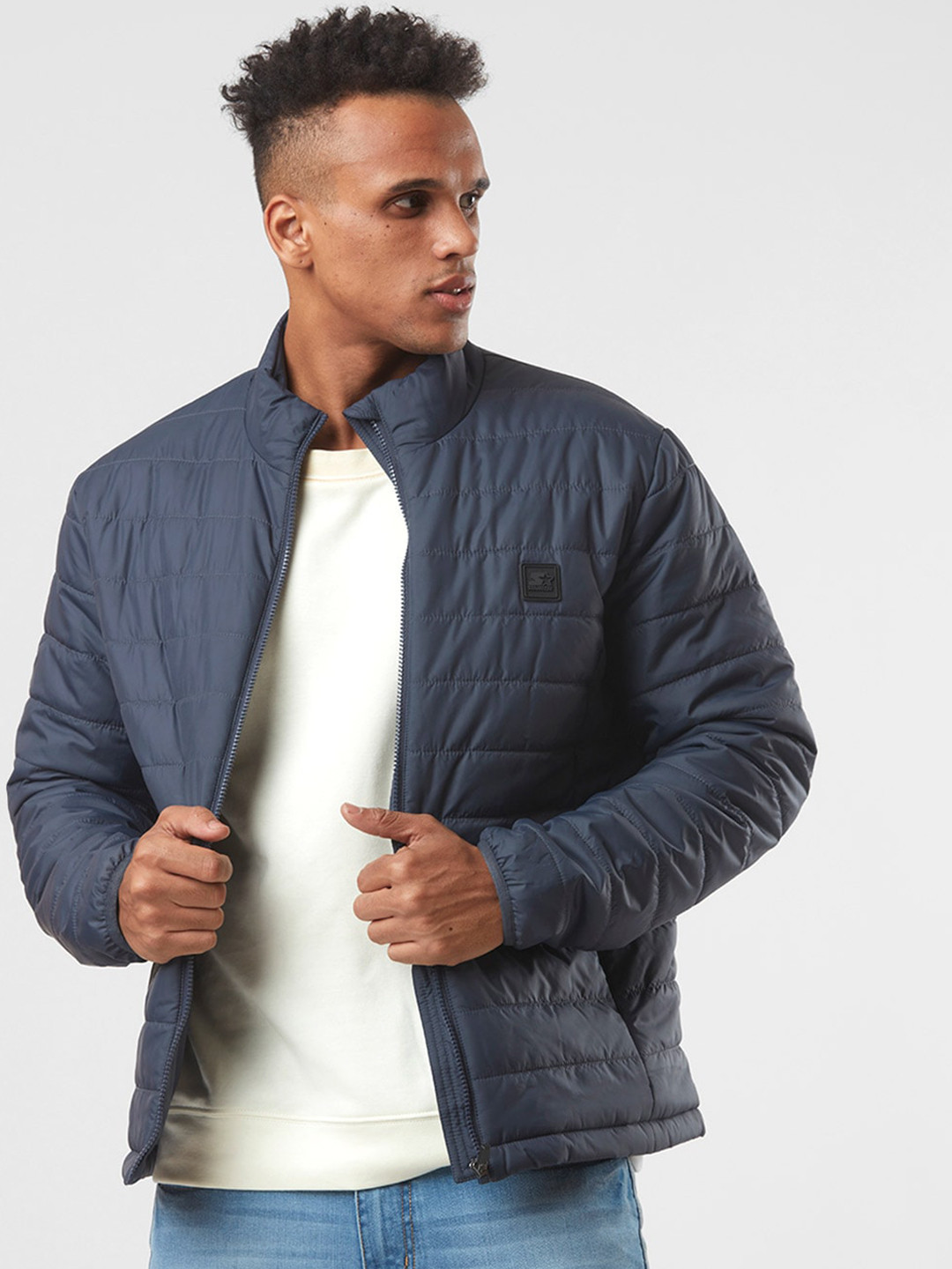 

STARTER Men Padded Jacket, Navy blue