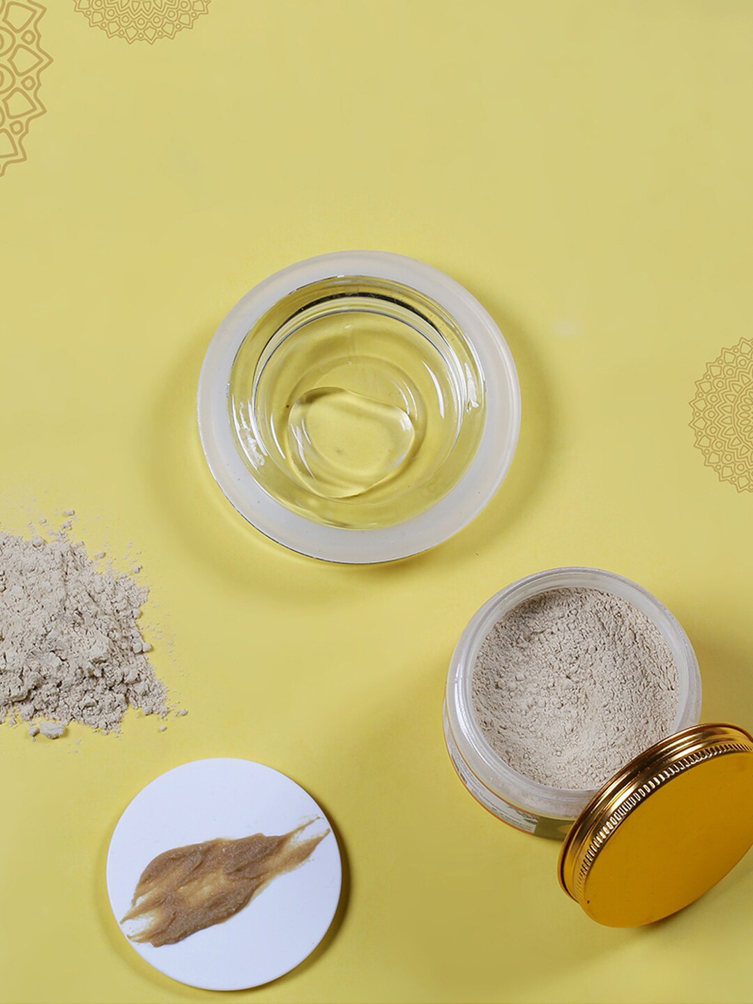 

Two & A Bud Set of 2 100% Natural Orange Peel Powder & Multani Mitti Powder-200 gm, Beige