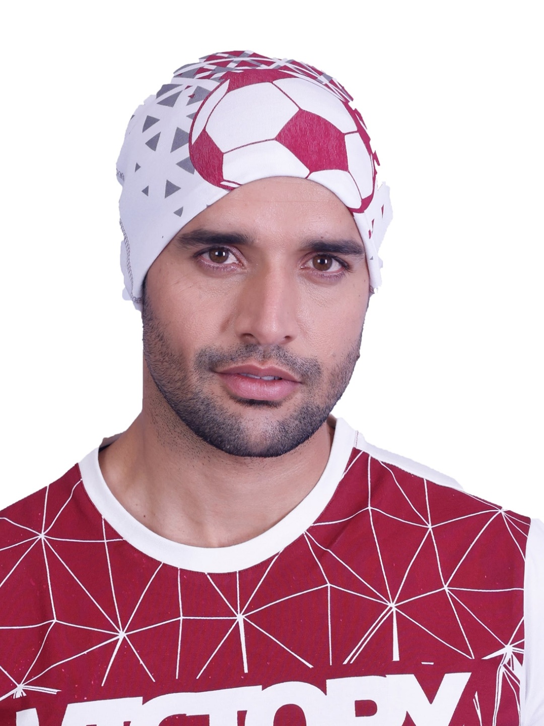 

FREECULTR Printed Cotton Bandana Headband, White