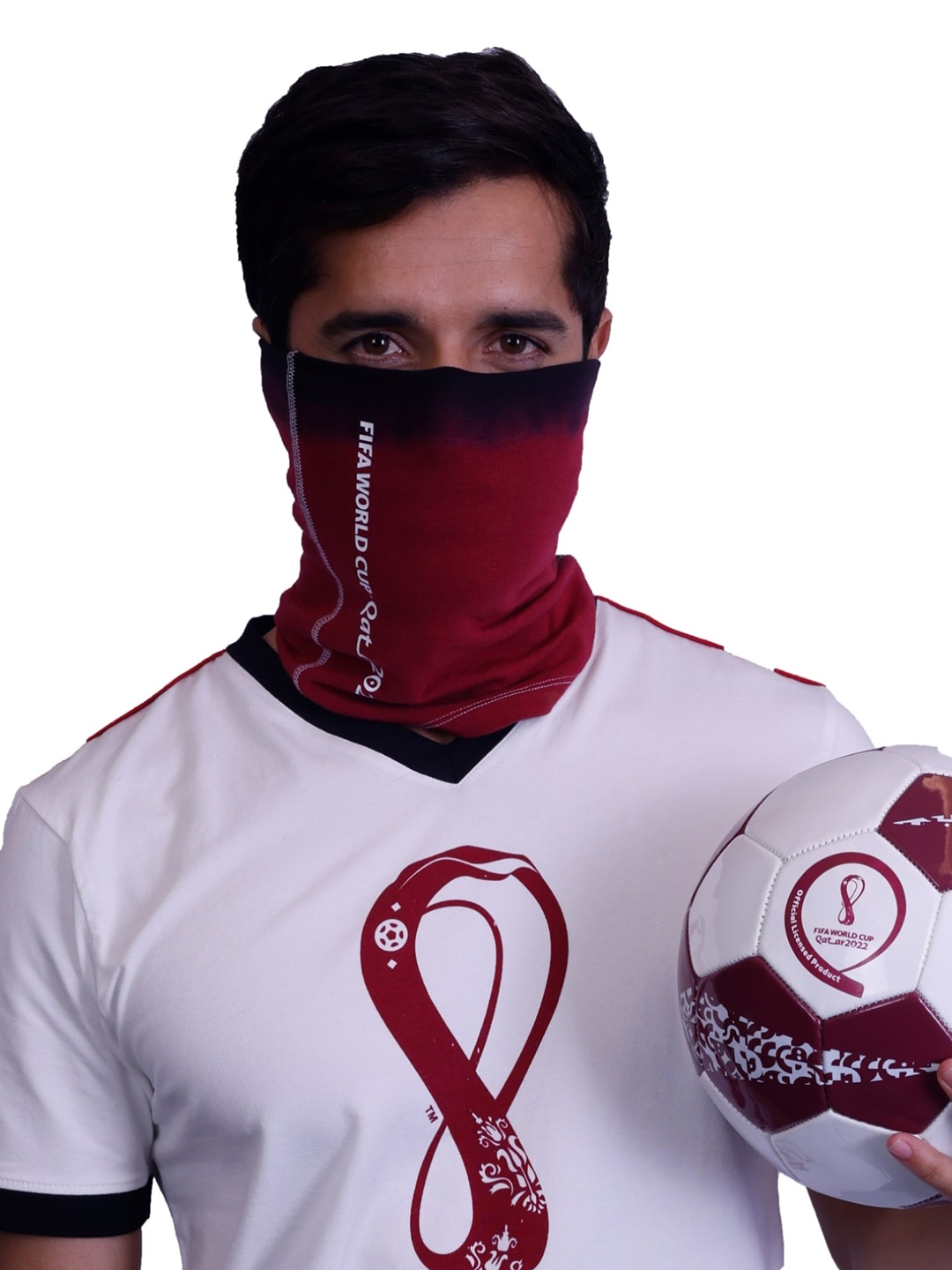 

FREECULTR Men Printed Bamboo & Cotton Bandana, Maroon