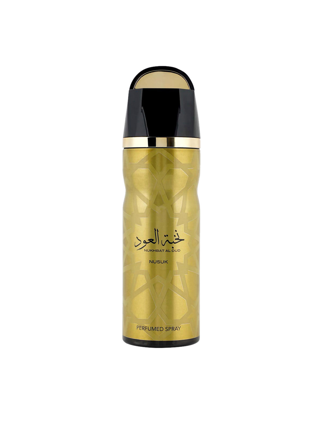 

NUSUK Men Nukhbat Al Oud Long Lasting Deodorant Body Spray - 200 ml, Gold