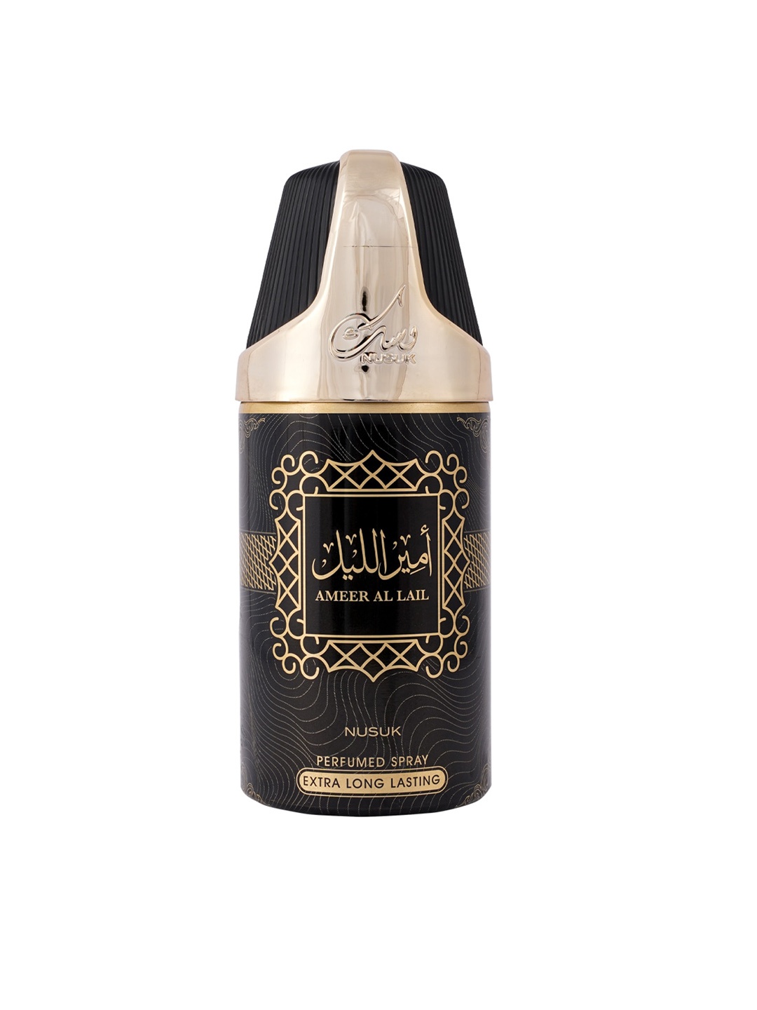 

NUSUK Men Ameer Al Lail Long-Lasting Perfumed Spray 250 ml, Black
