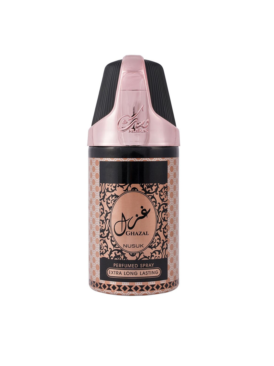 

NUSUK Men Ghazal Extra Long Lasting Deodorant Body Spray - 250 ml, Black