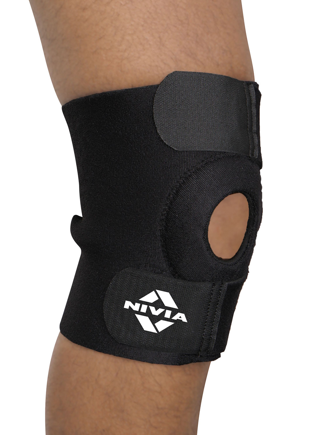 

NIVIA Orthopedic Adjustable Basic Knee Patella Support, Black