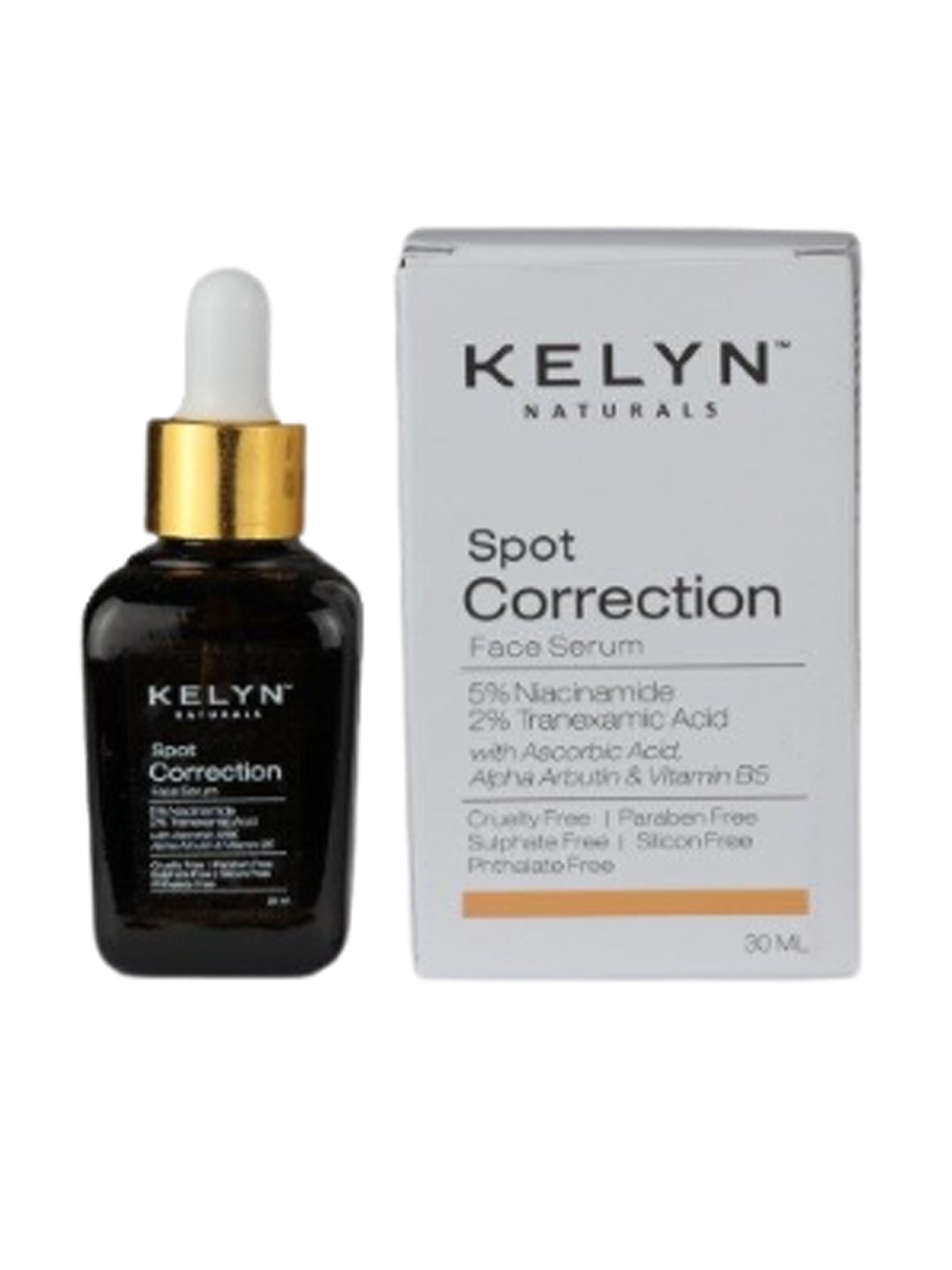 

KELYN 5% Niacinamide 2% Tranexamic Acid Spot Correction Face Serum - 30 ml, Brown