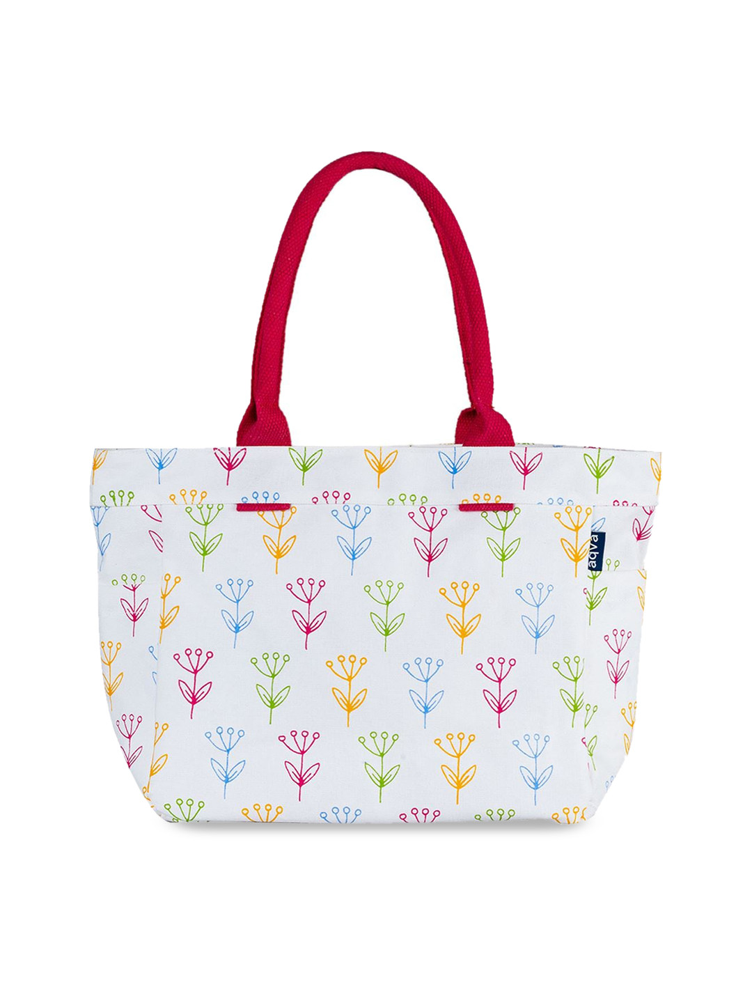 

AQVA Floral Printed Oversized Shopper Tote Bag, Cream