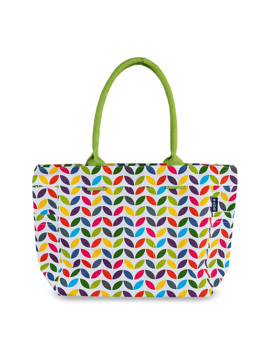 

AQVA Geometric Printed Shopper Shoulder Bag, Green