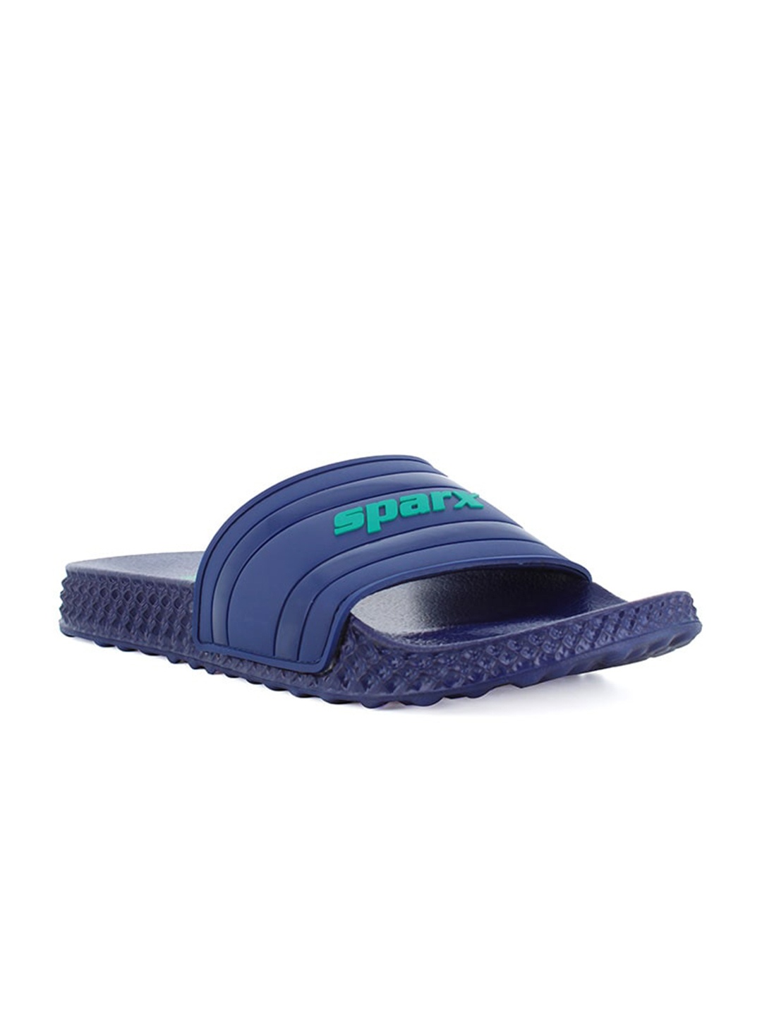 

Sparx Men Printed Rubber Sliders, Navy blue