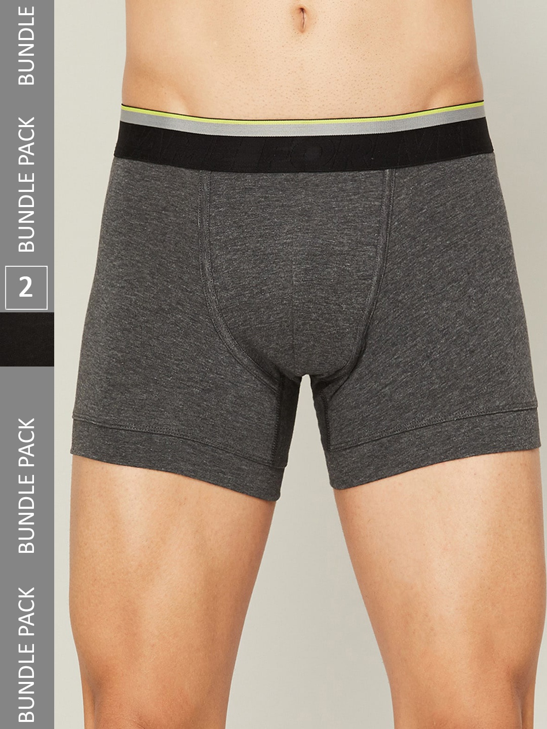 

Fame Forever by Lifestyle Men Pack Of 2 Cotton Basic Briefs, Black