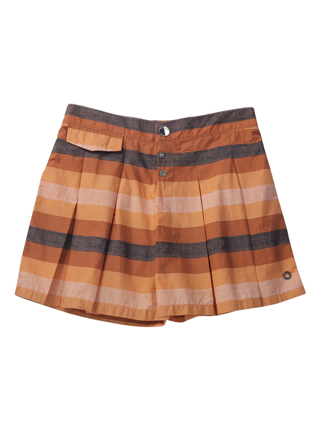 

Gini and Jony Infant Girls Striped Mini Skorts, Orange