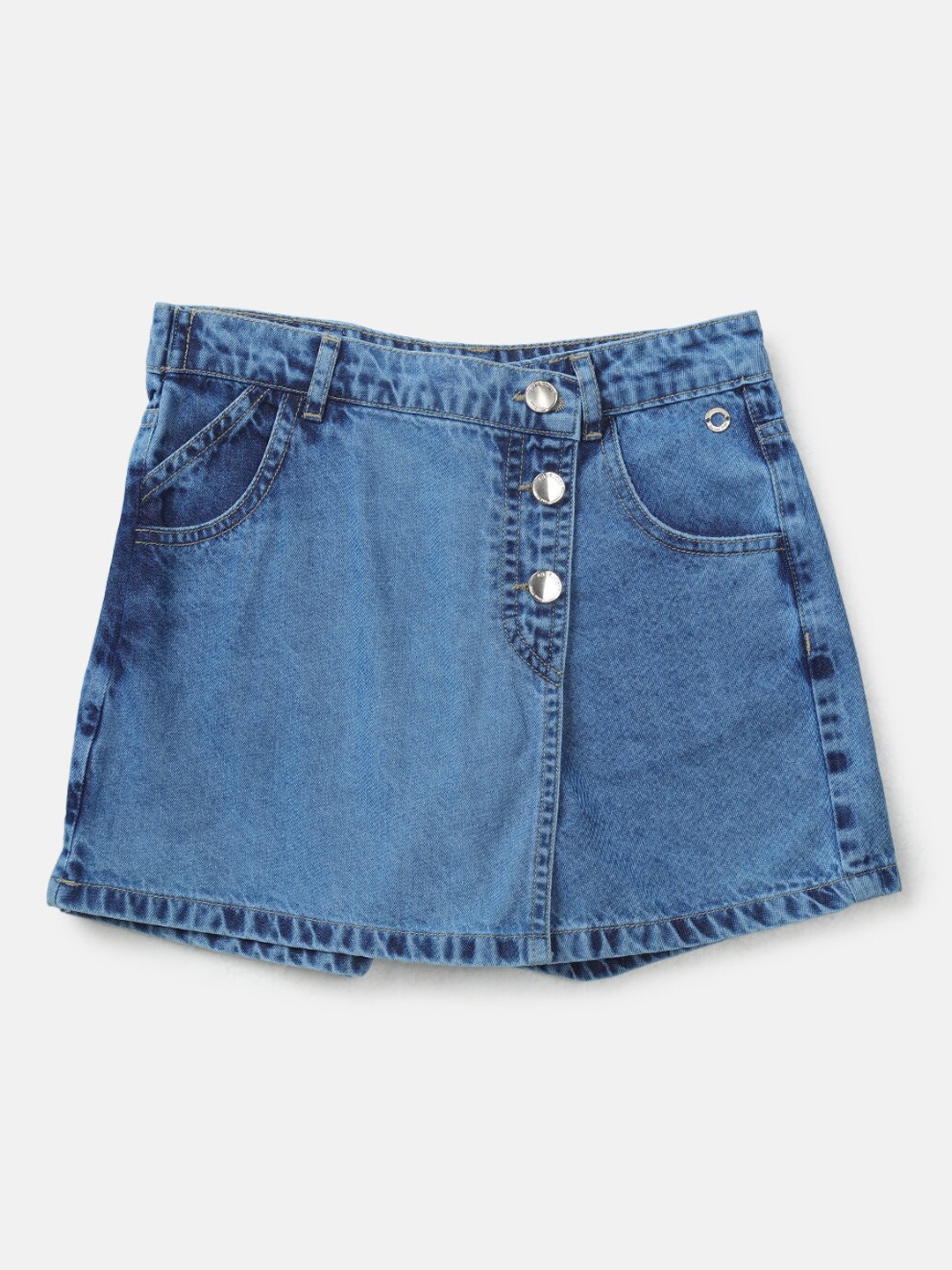 

Gini and Jony Girls Denim A-Line Skirt, Blue