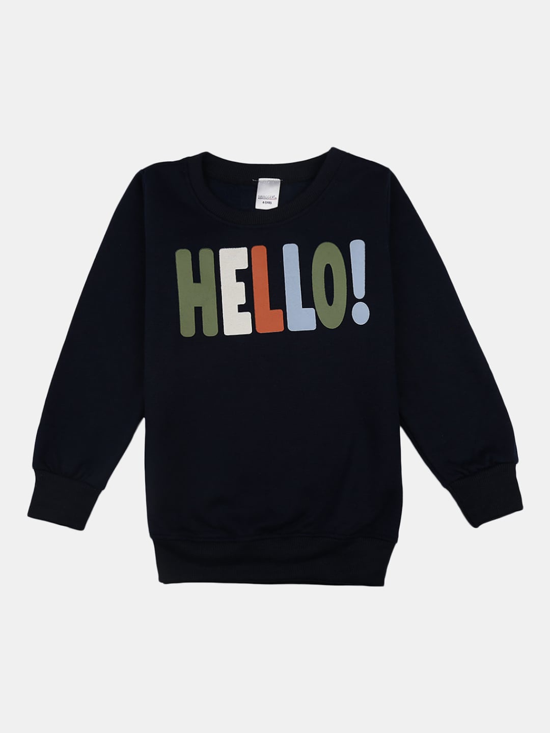 

V-Mart Boys Wool Printed Sweatshirt, Navy blue