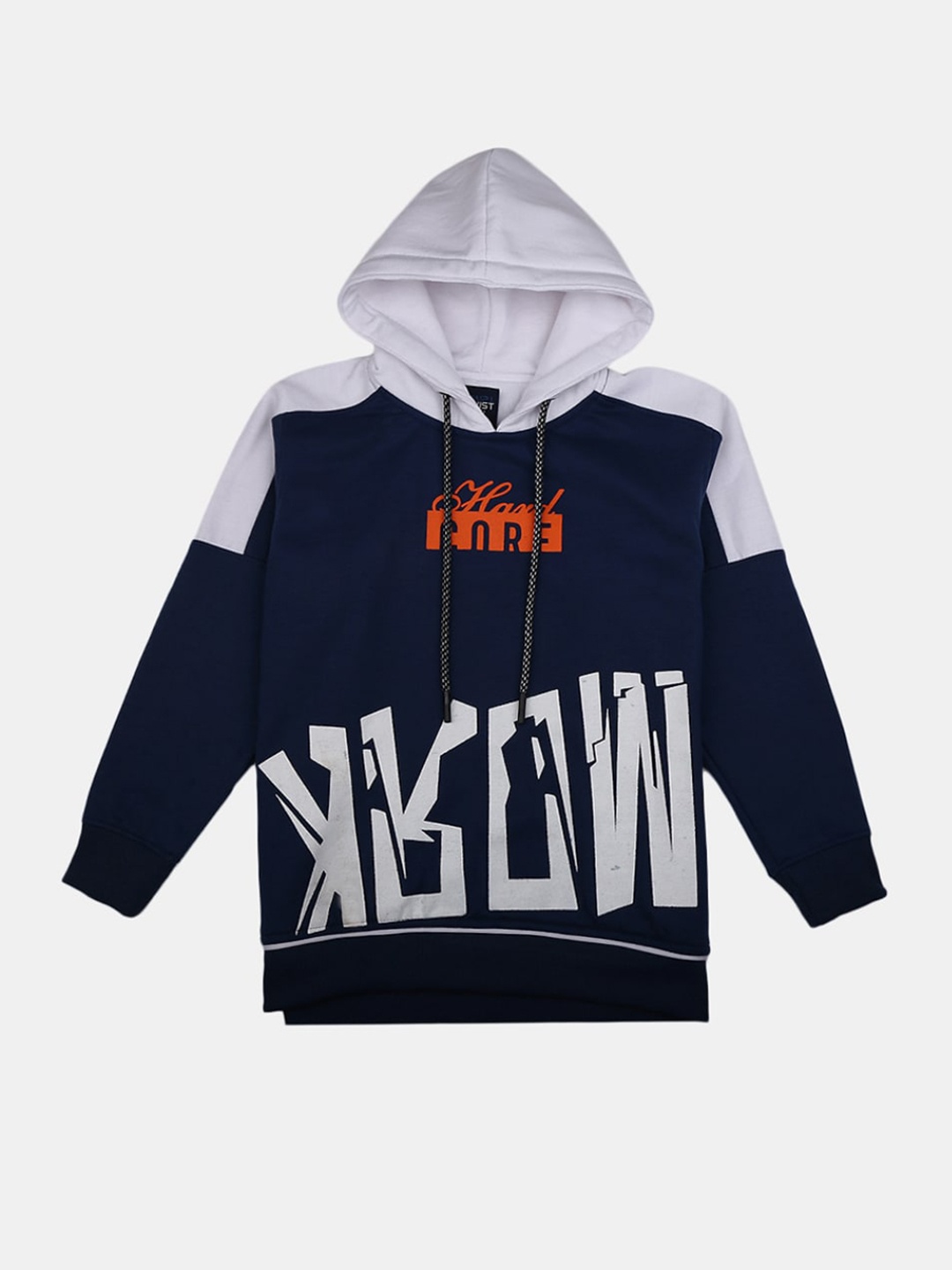 

V-Mart Boys Printed Hooded Sweatshirt, Blue