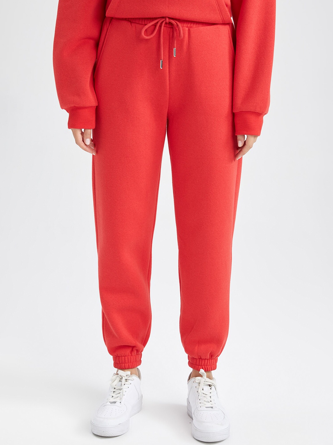 

DeFacto Women Cotton Joggers, Red