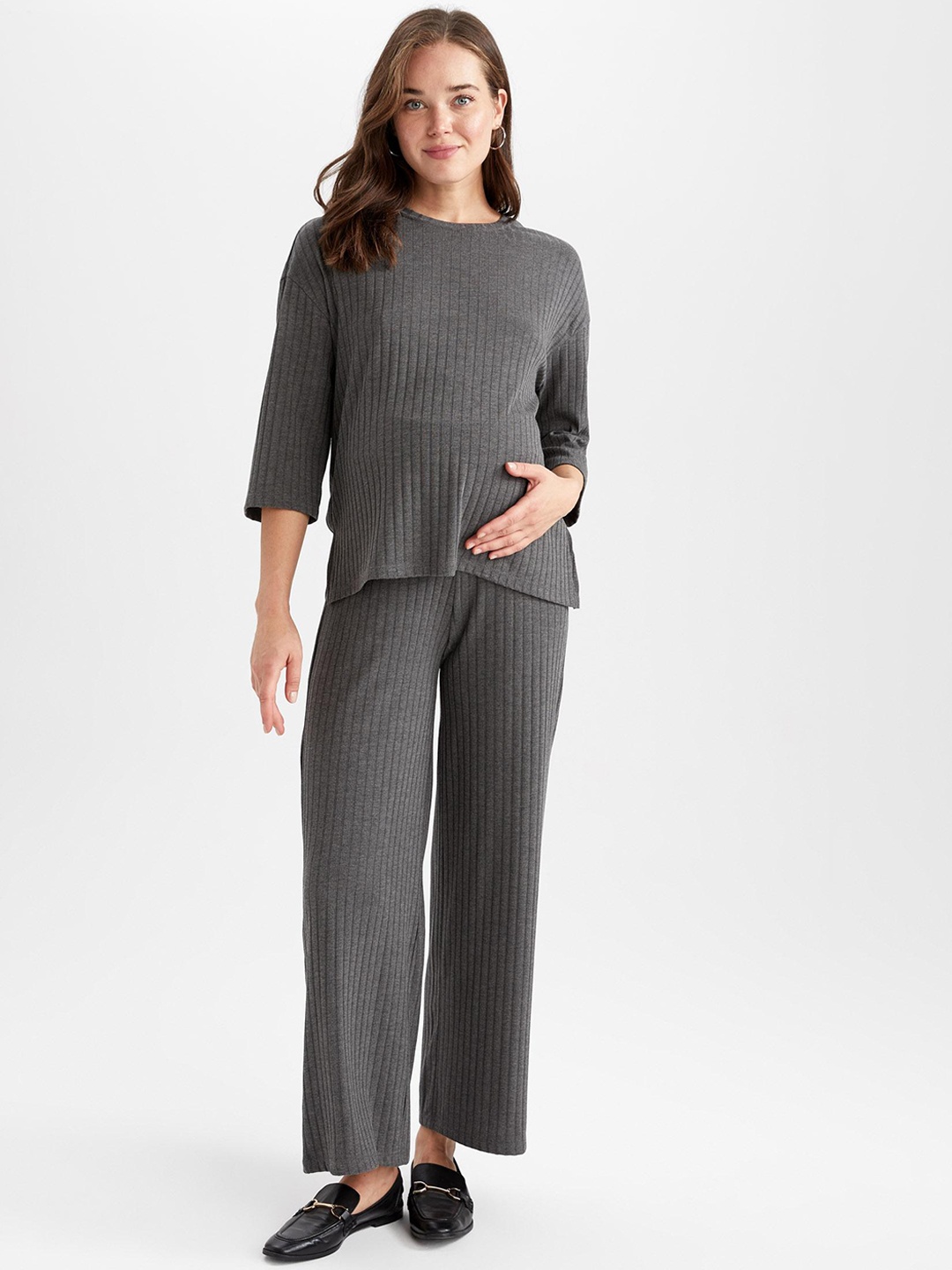 

DeFacto Women Maternity Trousers, Grey