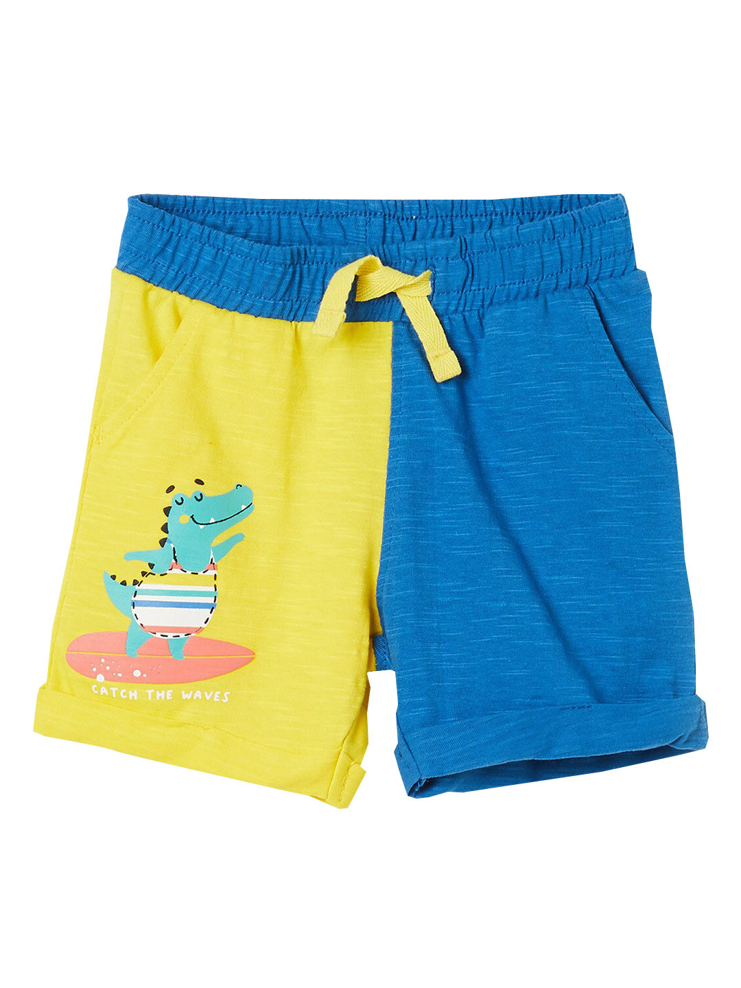 

Juniors by Lifestyle Boys Printed Cotton Shorts, Blue