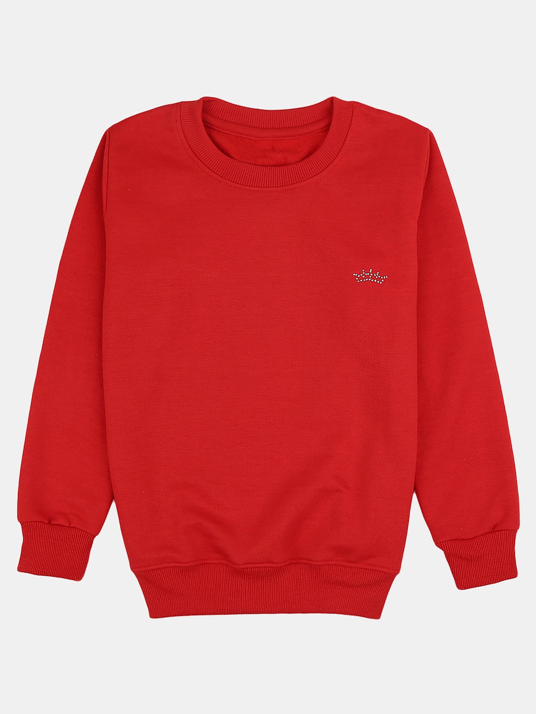

V-Mart Girls Pullover Wool Sweatshirt, Red