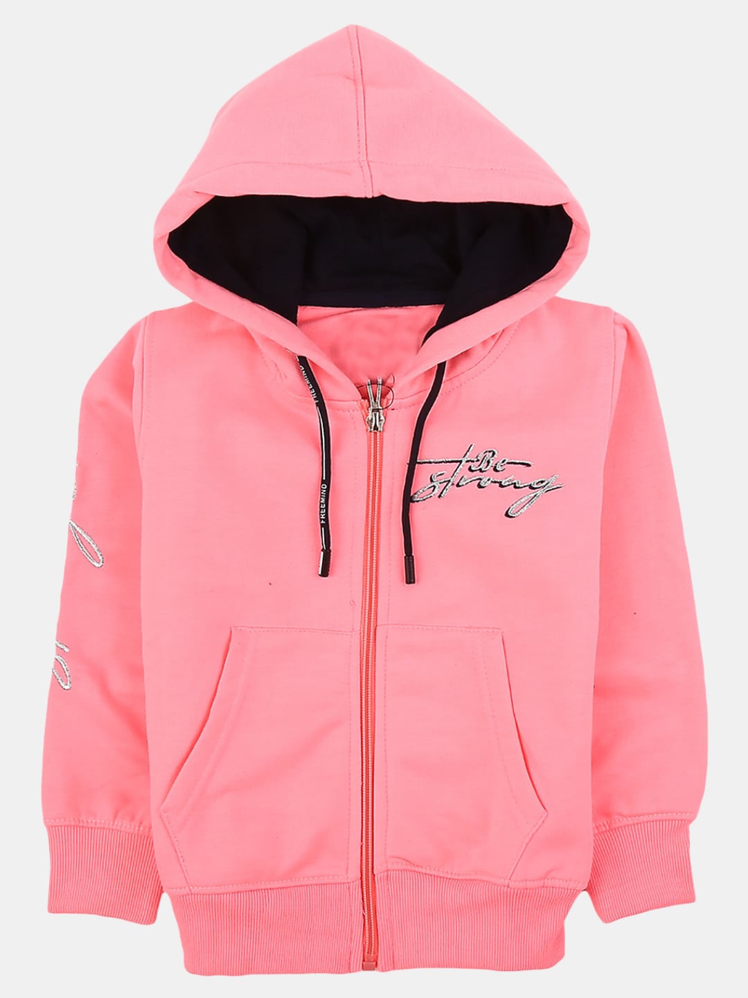 

V-Mart Girls Hooded Wool Sweatshirt, Pink