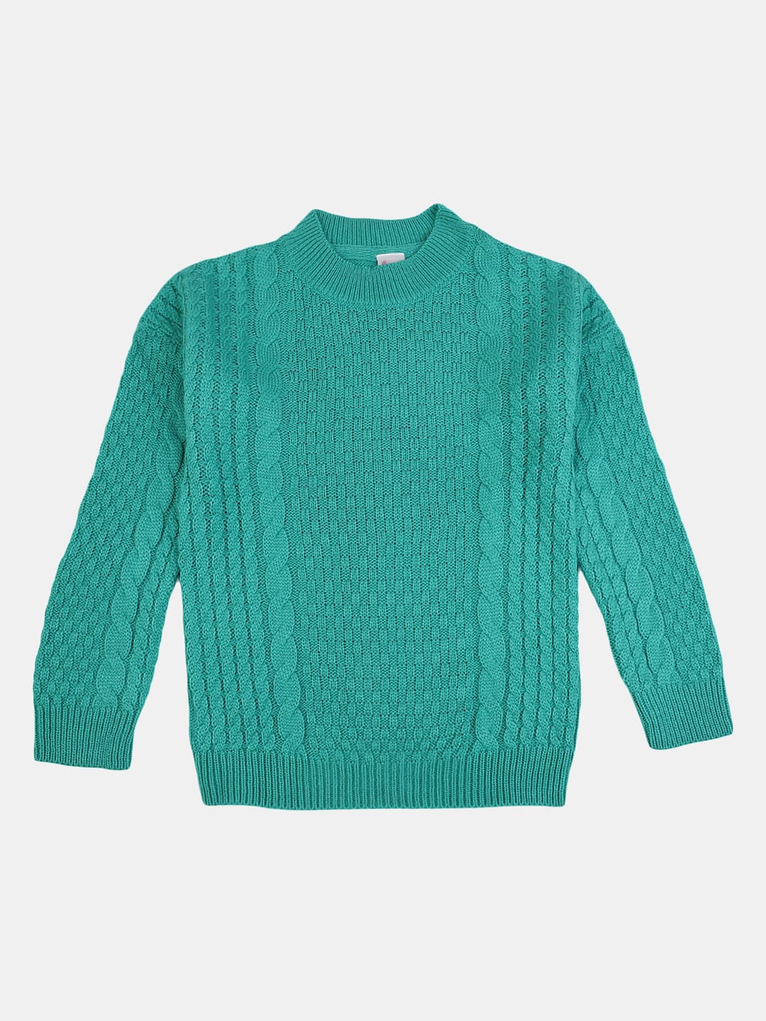 

V-Mart Girls Self Design Wool Pullover Sweatshirt, Blue