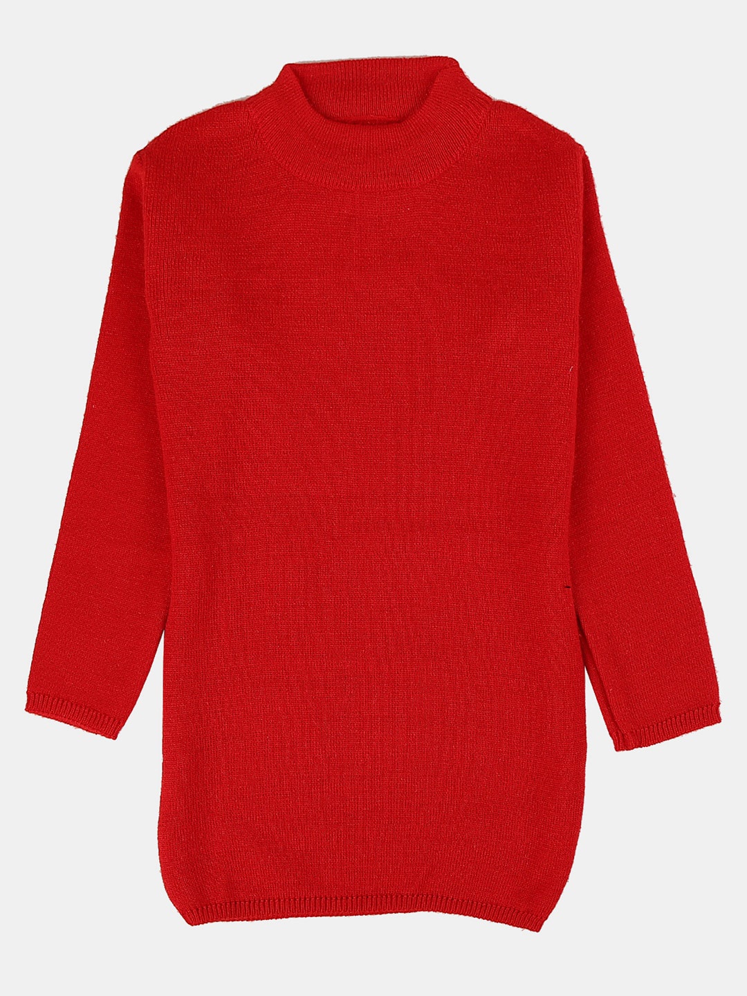 

V-Mart Girls High Neck Sweatshirt, Red