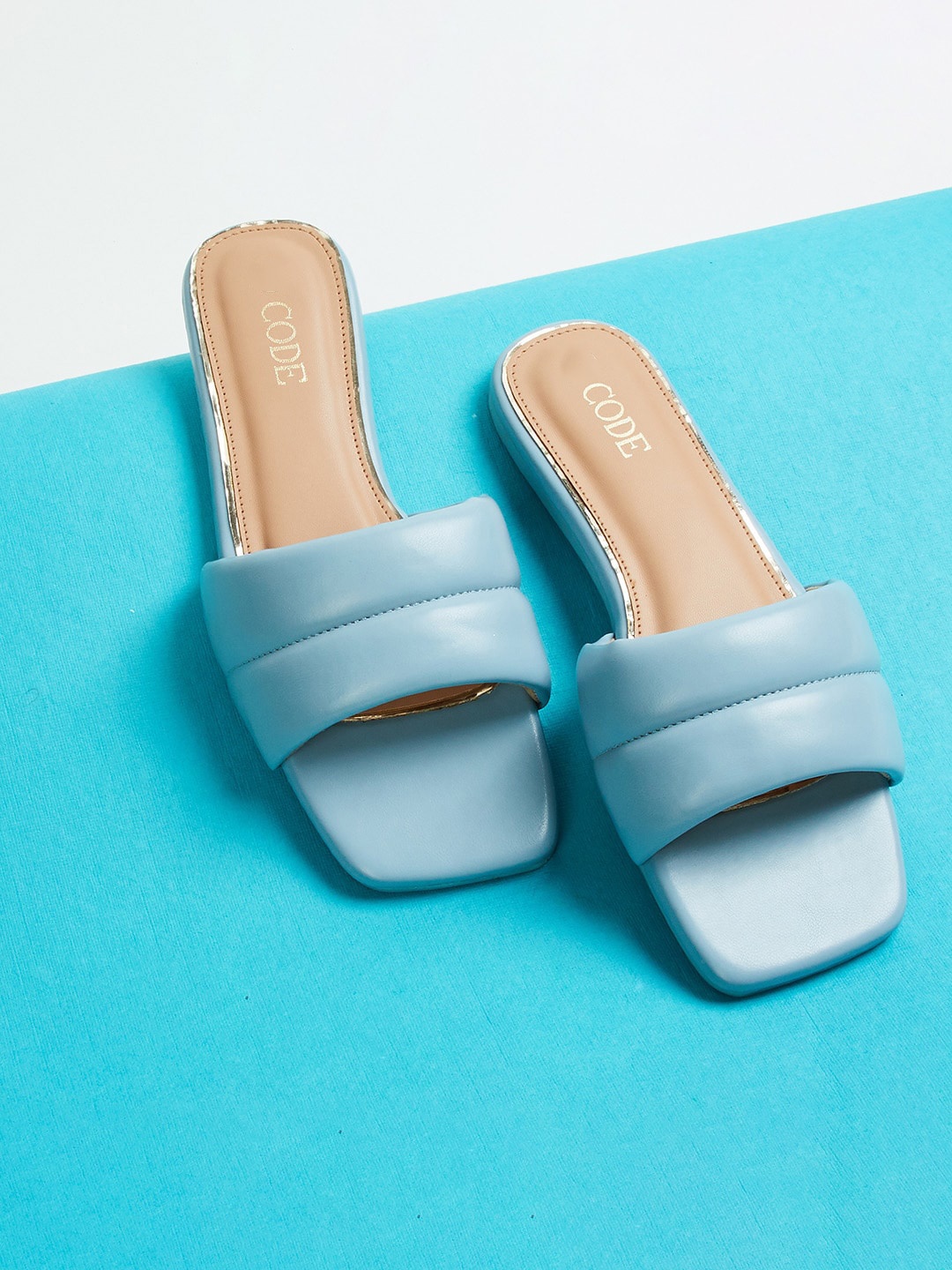 

CODE by Lifestyle Women Open Toe Flats, Blue