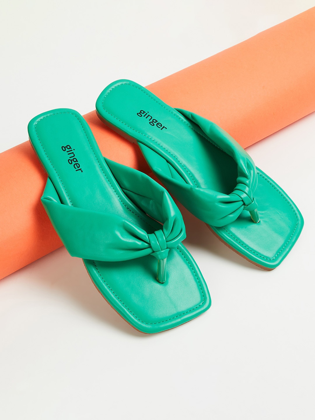 

Ginger by Lifestyle Women Open Toe Flats, Green