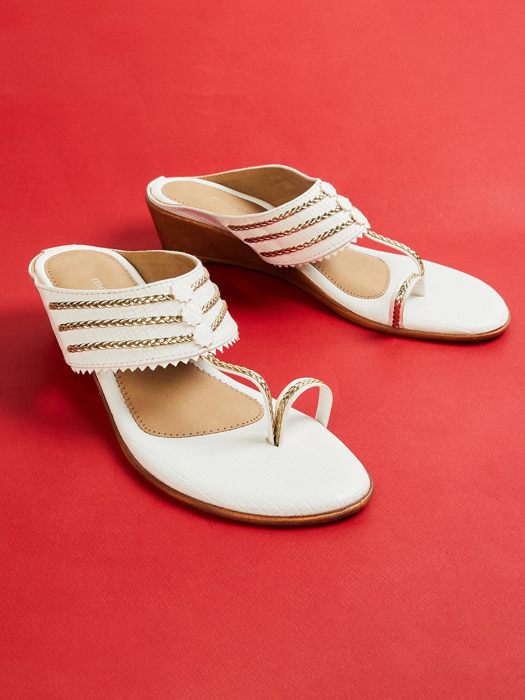 

Melange by Lifestyle Ethnic Wedge Heels, White
