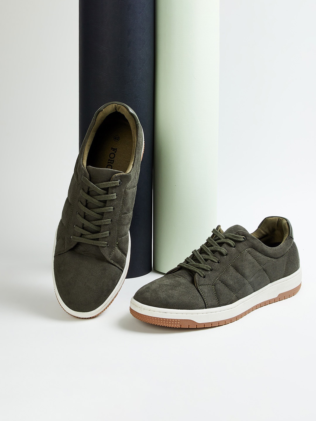 

Forca by Lifestyle Men Lace-Ups Casual Sneakers, Olive