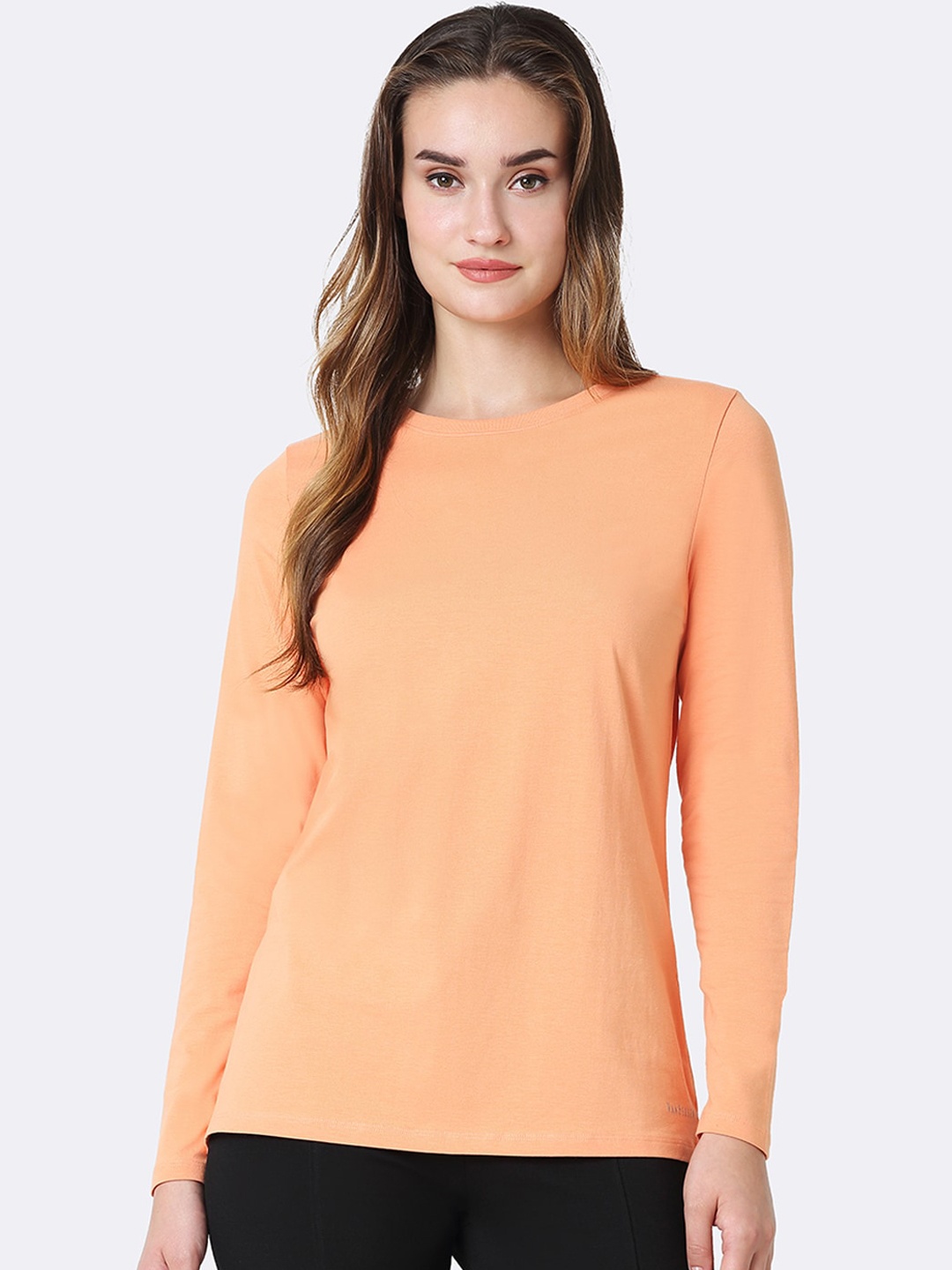 

Van Heusen Round Neck Full Sleeve Lounge T-Shirt, Coral