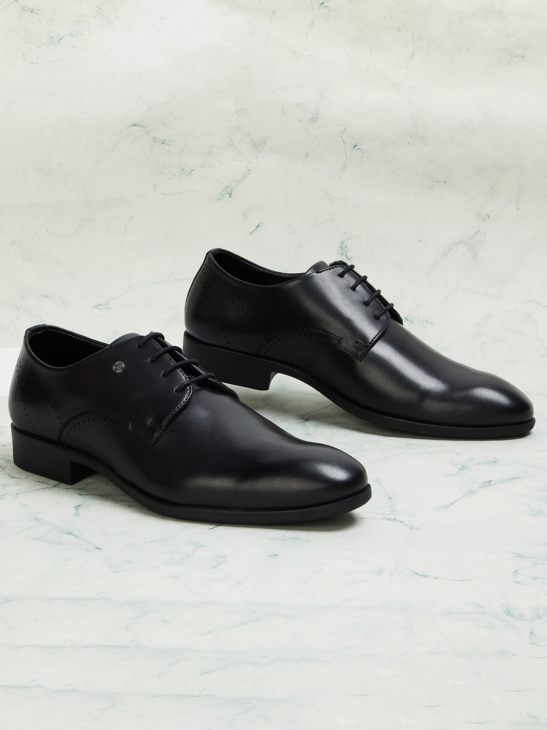 

CODE by Lifestyle Men Textured Formal Derbys, Black