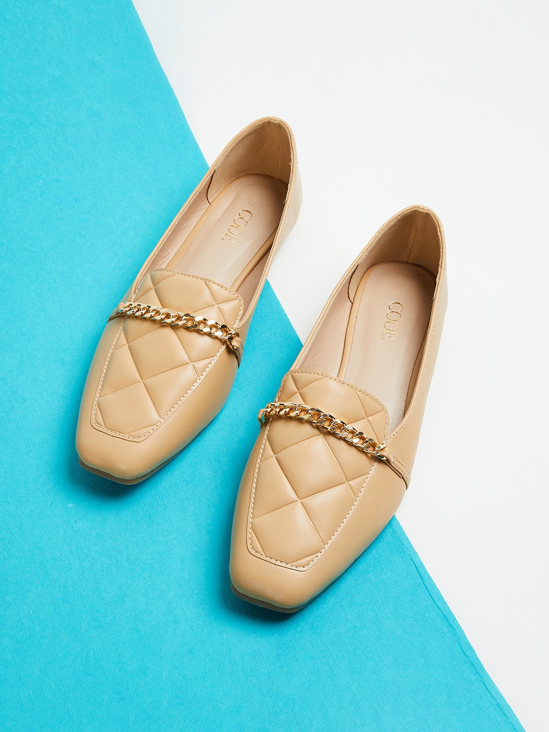 

CODE by Lifestyle Women Embellished Ballerinas, Beige
