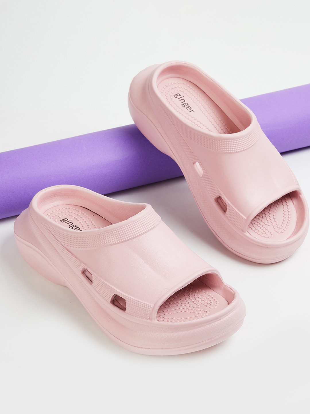 

Ginger by Lifestyle Women Slip On Sliders, Pink