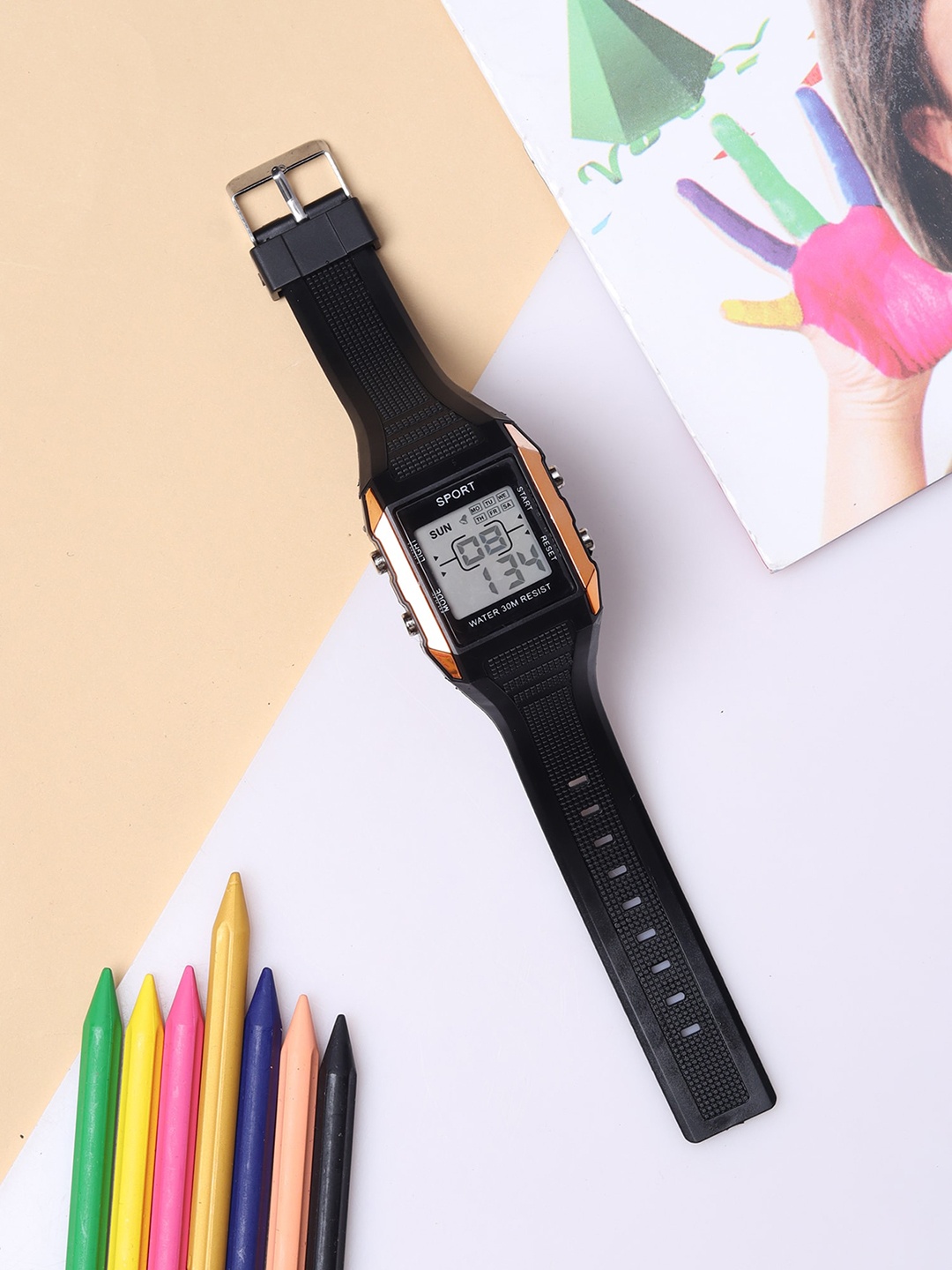 

Fantasy World Kids Digital Multi Function Watch FW-Sport-002, Grey