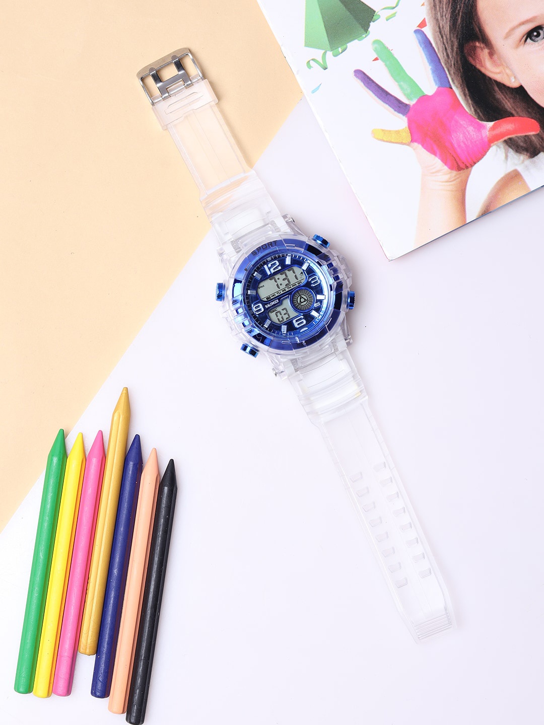 

Fantasy World Kids Digital Multi Function Watch FW-Sport-016, Blue