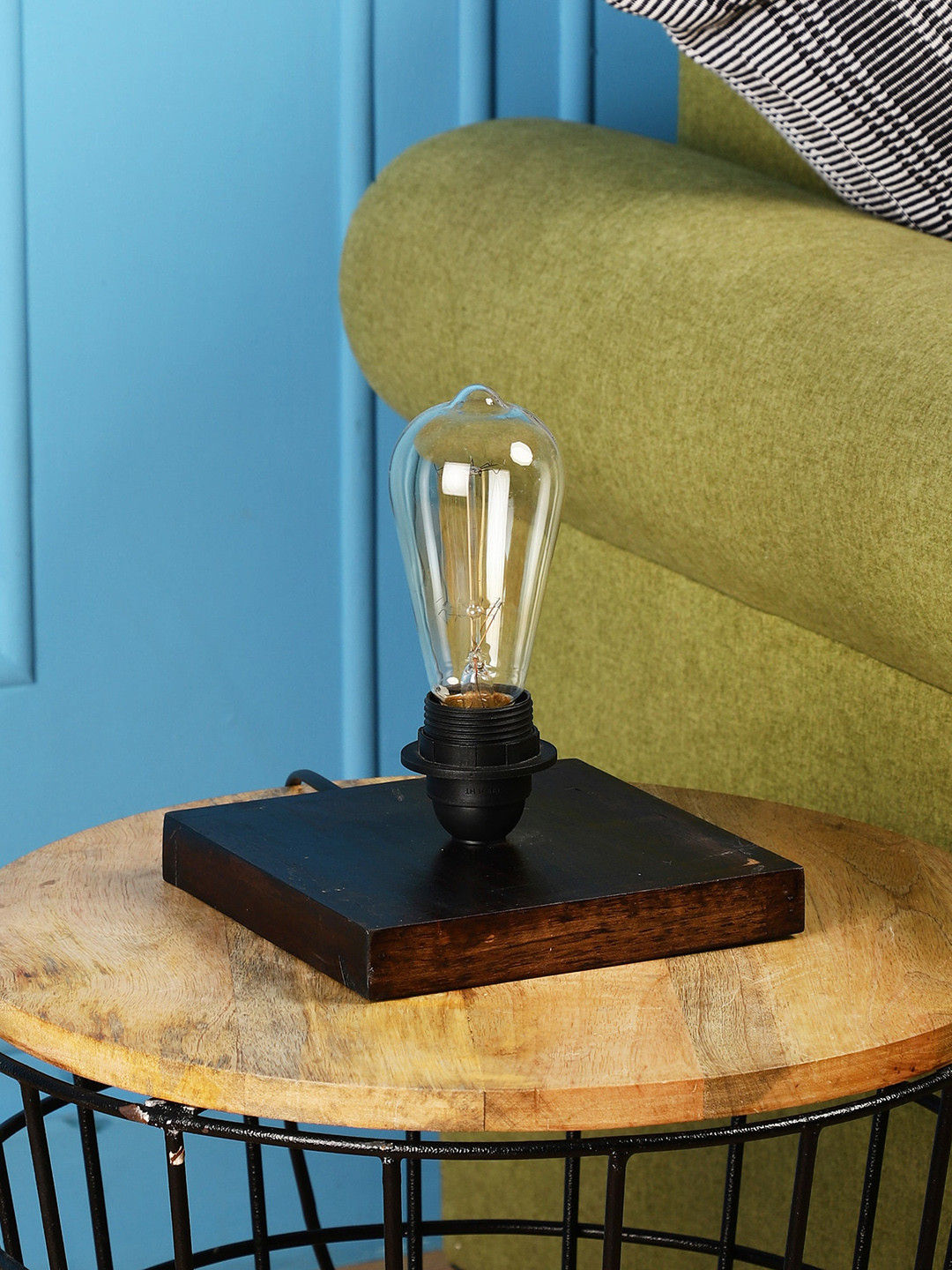 

SANDED EDGE Brown Rectangle Table Lamp