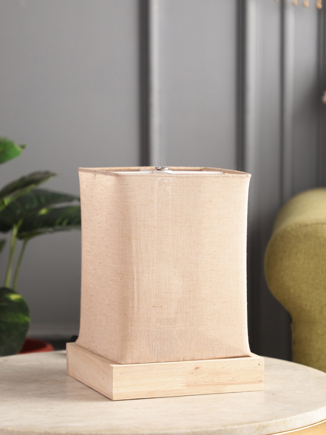 

SANDED EDGE Cream Rectangle Wood Table Lamp