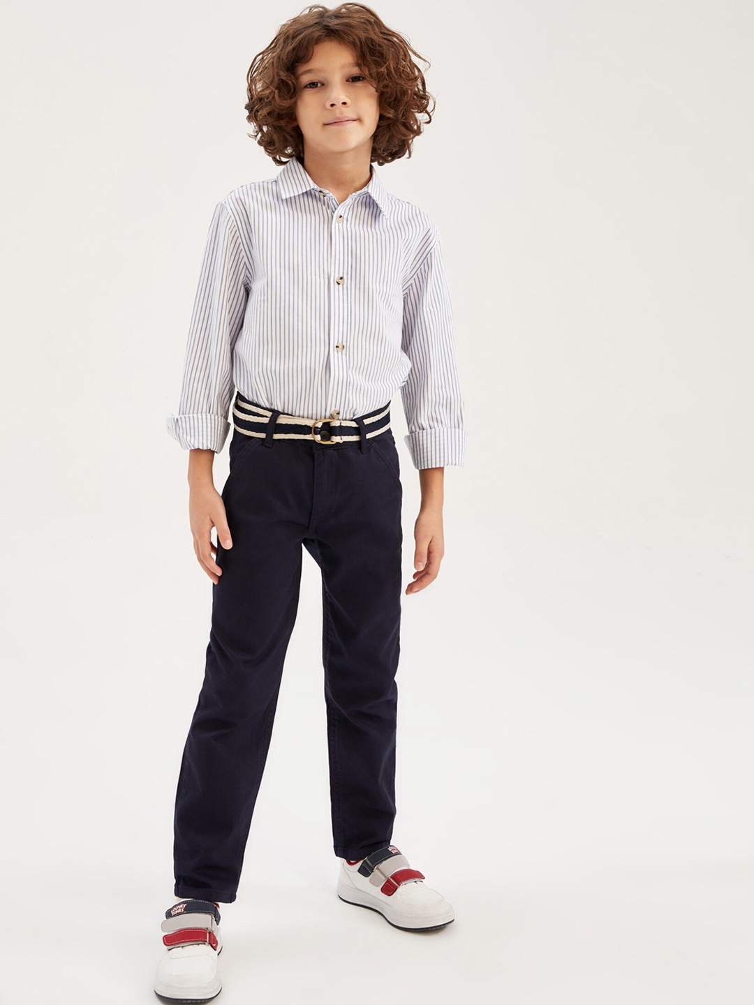 

DeFacto Boys Chinos Cotton Trousers, Navy blue
